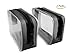EL 2 Pack Clear Carry On Travel Toiletry Bag PVC Vinyl Zippered LuggageToiletry Carry Pouch Travel Cosmetic Makeup Bag (black)