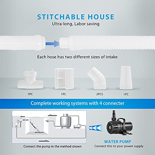 VIVOHOME Upgraded Automatic Inground Above Ground Suction Swimming Pool