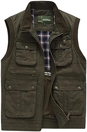 SenLin Jeep Bysun Men's Cotton Casual Vest