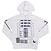 Star Wars I Am R2-D2 Costume Zip-Up Adult Hoodie - White (X-Large)