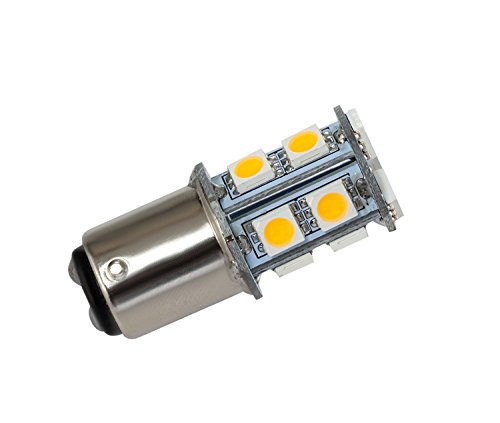 GRV Ba15d 1076 1142 High Bright Car LED Bulb 13-5050SMD DC 12V Warm White Pack of 6
