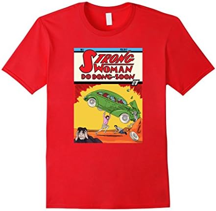 Mens Strong Woman Do Bong-Soon kdrama T-Shirt 3XL Red