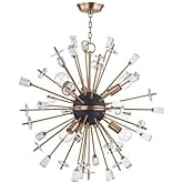 Hudson Valley Lighting Liberty 6-W Chandelier - 32 Inches Wide by 32 Inches High-Aged Brass Finish -Traditional Installation