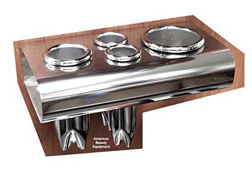 Click Here to See More Images 474 Crimped Stainless Steel Styling Tool Holder Cabinet or Wall Mount With 4 Holders