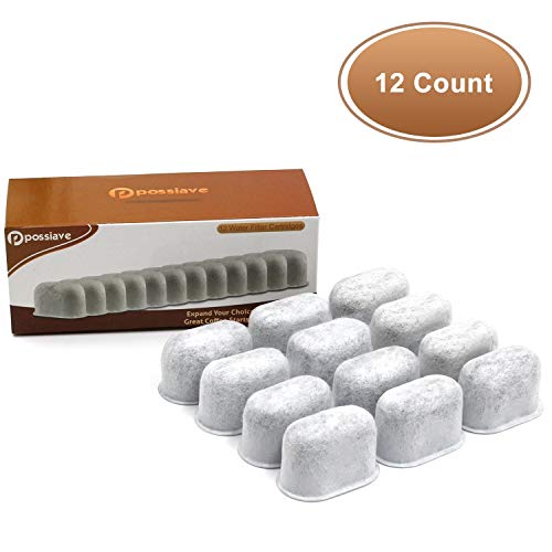 Possiave 12Pack Cuisinart Compatible Charcoal Water Filter Replacement