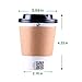 Kindpack Disposable Coffee Cups 12 oz,110 Count,With Lids Sleeves and Straws,Durable White Paper Hot Cup Perfect for Coffee, Cappuccino or Latte
