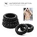 Silicone Penis Rings for Erection Enhancing - Adorime Premium Training Cock Ring for Men’s Sexual Life and Stamina Prolonging, Male Sex Toys for Couples (5 Rings Set)