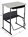 Safco AlphaBetter Stand-Up Student Desk with Book Box, Features a Swinging Pendulum Footrest Bar & a 28” W x 20” D Durable Desktop, Adjustable Height, Black