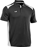 Under Armour Men's Team Colorblock Polo, Black/White, Large