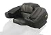 Black Boar ATV Rear Storage Box and Lounger-Integrated Lock Helps Deter Theft-Mounting Hardware Included-Easily Mountable to Most Tubular Racks (66010)