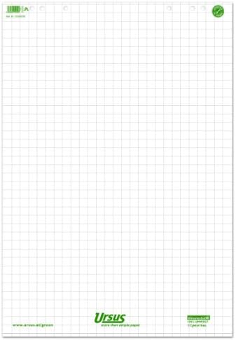 Ursusflipchart Block 608580020 Checkered 68X99Cm, 80 Gsm, Inh.5 Blocks Of 20 Sheets