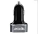 Car Charger, New Trent Arcadia Triple USB Port High-Speed 2.4/2.1A/2.1A USB Port Car Chargers 1PC Total 5V@6.6A Max = 33W output Black/Dark Grey Compatible w/iPhone 7, Samsung S6, Android Smartphones