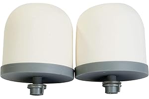Huining 2PCS Ceramic Dome Replacement Filter for Household Water Bucket Filtration System Water Pitcher