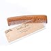 HealthAndYoga™ PureTress Handcrafted Neem Wood Comb – Comb for Women and Men - Non-Static and Eco-Friendly – Versatile for Curly and Wet Hair -7 inch (Wide Tooth)