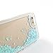 Happy Hours® Luxury Bling Flow Liquid Sand Glitter Heart Quicksand Back Case For iPhone 6 Plus/ iPhone 6S Plus 5.5 Inch Sparkle Dynamic Drift Sand Clear Hourglass Cover , Skyblue