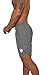 YoungLA Men's Running Shorts Athletic Gym Workout Powerlifting 104 Gry L Grey