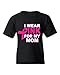 Shop4Ever I Wear Pink for my Mom Youth's T-Shirt Breast Cancer Awareness Shirts