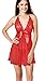 COSWE Women's Halter Sexy Lingerie Babydoll with G-string