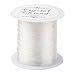 Pandahall 1 Roll (100m) 0.8mm Clear Crystal Stretch Elastic Craft Bracelet Beads Thread