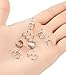 YOVORO 4 Pairs Stainless Steel Ear Cuff for Men Women Cartilage Clip On Earrings Non-Piercing Silver-tone