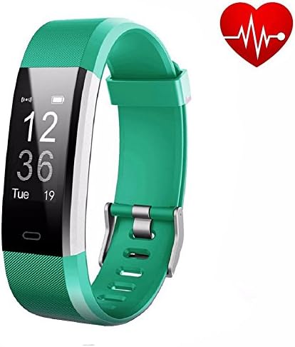 Bossblue Fitness Tracker Watch, Waterproof Heart Rate Monitor Activity Health Tracker Smart Bracelet with Pedometer Sleep Monitor Step Calorie Counter Sports Wristbands for iOS and Android (Green)