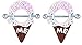 Body Accentz Nipple Ring Ice Cream Cone Shield - Surgical Steel - Barbell Piercing