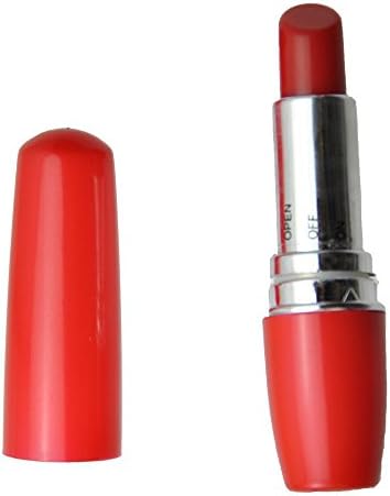 Women Sexy Toy Lipstick Mini Portable Massager Vibrators Waterproof Electric Wireless Bullet Wand Massager (Red)