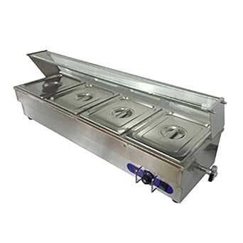 table steam bain marie warming warmer restaurant buffet pan 1500w 110v flash sorry player
