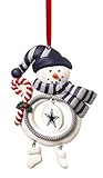 Dallas Cowboys Clay Dough Snowman Ornament