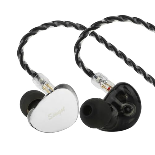 Linsoul SIMGOT EG280 In Ear Monitor, 1DD+1Planar HiFi IEM Gaming Headphones with Microphone, Detachable OFC Cable 1.7m with 2pin with USB-C Adapter, for FPS Games and Audiophile Musicians