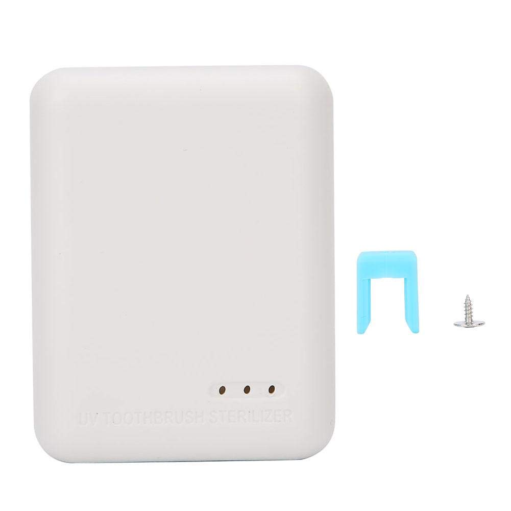 Toothbrush Sanitizer, Wall Mountable Portable UV Toothbrush Head Sterilizer Disinfector(White)