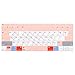 MOSISO Keyboard Cover Compatible with MacBook Pro 13 inch A1708 Without Touch Bar 2017 2016 Release & Compatible with MacBook 12 inch A1534, Silicone Protective Skin, Mac OS X Shortcut, Rose Quartz