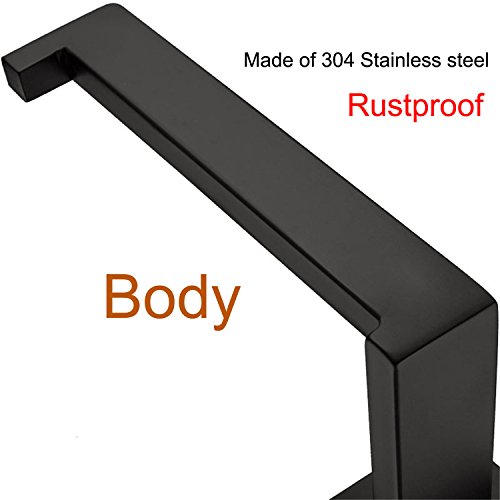 Nolimas Classic Paper Roll Holder Matte Black Wall Mounted SUS 304 Stainless Steel Bathroom Rust Proof Toilet Tissue Holder