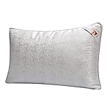 Bed Pillow Queen, Larnn Bedding Pillow, Dust and Mite Repellent Filler with Medium Firmness, Soft Tencel Shell Fabric Pillow