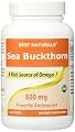 Sea Buckthorn 800 mg per Serving by Best Naturals - Manufactured in a USA Based GMP Certified Facility and Third Party Tested for Purity. Guaranteed!!