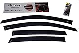 AirSleek Windows Rain Guards Side Window Deflectors for Honda CR-V CRV 2012-2016 Outside Tape Mount Original