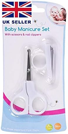 First Steps Baby Manicure Set with Scissors and Nail Clippers