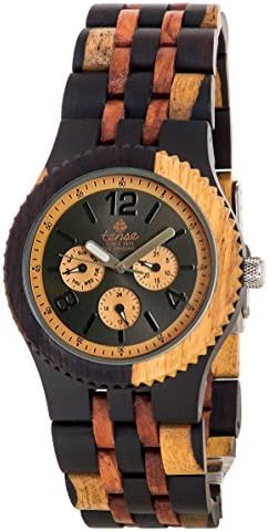 Tense Adventure Vernon Triple Dial Multifunction Inlaid Wood Jumbo Watch J5203IDM