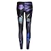 JIAYIQI Colorful Wonderland Pink Cat Stretchy Print Leggings Pants Tights for Women Girls