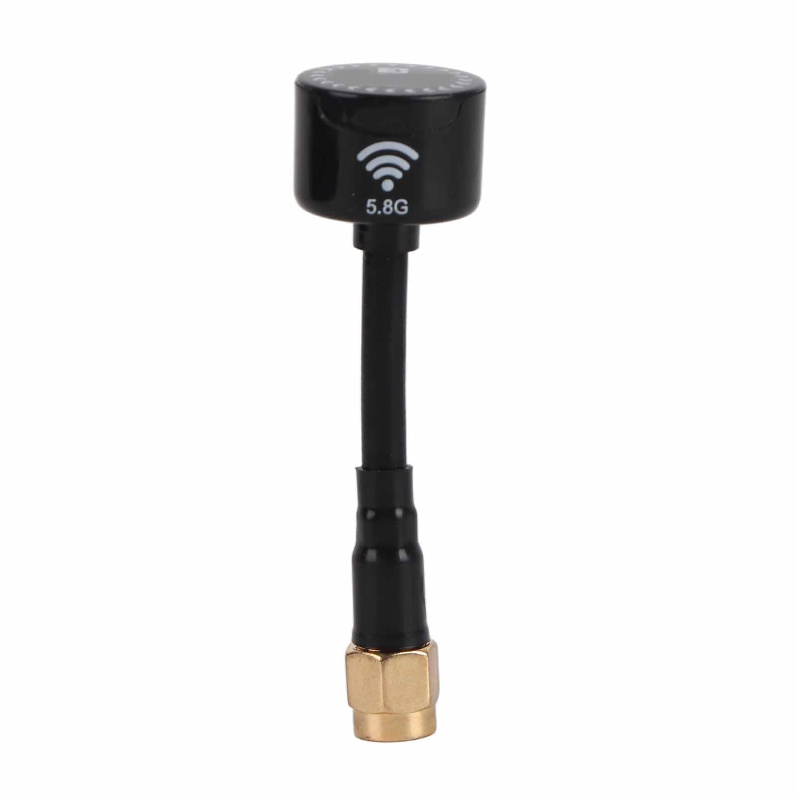 VGEBY Antenna, 5.8Ghz 3dBi RHCP Antenna RC Racing Drone RC Parts Fit for FPV Racing Drone Long Range Quadcopter Drone Accessory(Black SMA Inner Needle)