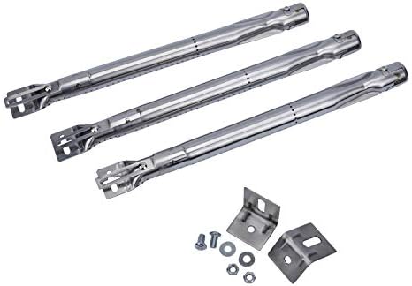 MaxRed 42204 (3-Pack) Universal Length Adjustable 14" to 19" Patented Stainless Steel Tube Burner Replacement for BBQ Gas Grill, Oven, Cooker, Stove