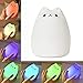 KssFire Portable 2 Models LED Children Night Light Rechargeable Baby Silicone Night Lamp Soft Nursery Lamp Sensitive Tap Control for Baby Bedroom (Model 1)