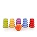 6 Rainbow Colored Wine and Beverage Bottle Stoppers - Fun, Reusable, Recyclable Silicone Wine Stopper Set
