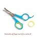 Ziweto Pets Premium Quality Small Grooming Scissor 4.5 inch for Dog and Cats with Micro-Serrated Blades for Nose Ear PAW FACE Rounded tip