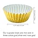 Elcoho 600 Pieces 1.25 Inch Mini Foil Metallic Cupcake Liners Muffin Paper Cases Baking Cups, Gold, Silver and Rose Gold