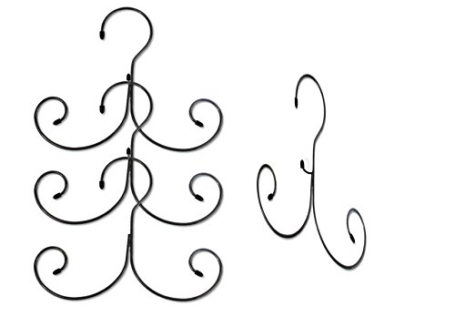 Non-Slip Cascading Hanger -- Curly Hanger for Tank Tops, Lingerie, Swimsuits, Life Jackets and Accessories by Boottique (Set of 5)