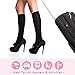 Fytto 1007 Women’s Compression Socks – Stylish, Lightweight & Breathable 15-20mmHg Flight Stockings – Professional Support for Business & Travel, Classic, Black, Medium