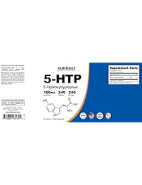 Nutricost 5-HTP 100 mg; 240 Cápsulas (5-hydroxytryptophan), 1 botella