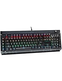 Basics Teclado mecánico programable para juegos, retroiluminación LED RGB, diseño de EE. UU. (QWERTY)