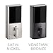 Kwikset Obsidian Keyless Touchscreen Electronic Deadbolt in Satin Nickel